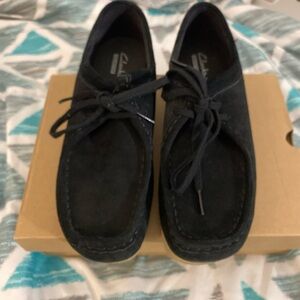 Clarks Women's Black Suede